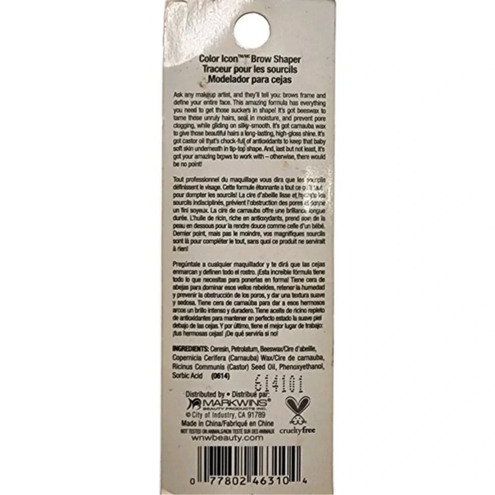 Wet n Wild ColorIcon Brow Shaper Pencil A Clear Conscience C631 .06 Oz New